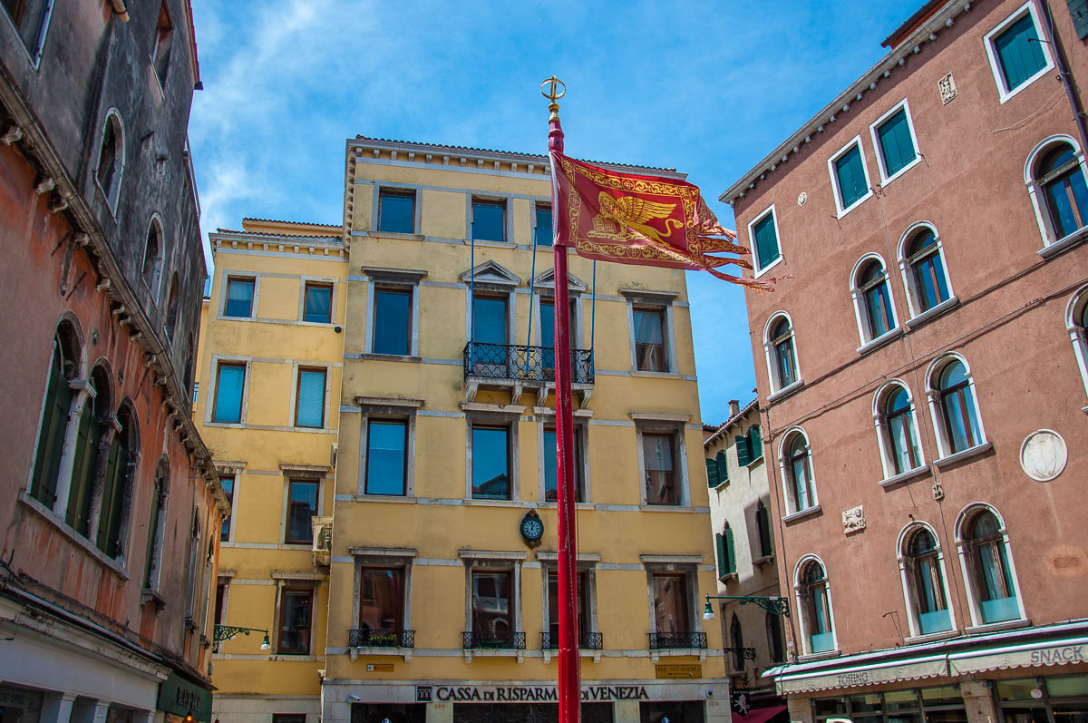 The flag of the Veneto - Venice, Italy - rossiwrites.com