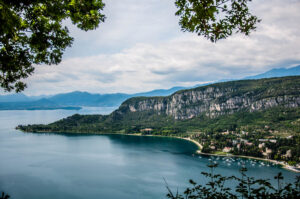 A view of Lake Garda with Punta di San Vigilio - Rocca di Garda, Lake Garda, Italy - rossiwrites.com