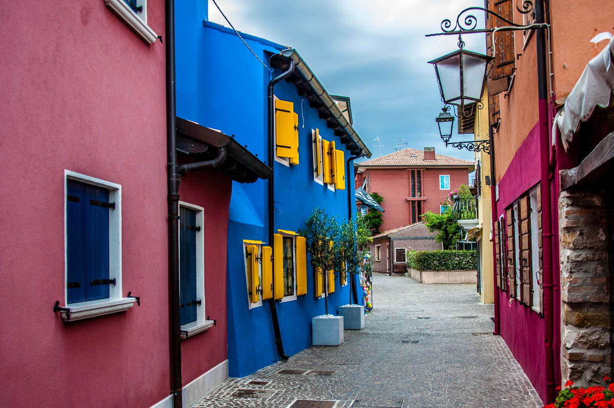 Colourful houses - Caorle, Veneto, Italy - rossiwrites.com