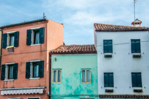 Colourful houses - Pellestrina, Veneto, Italy - rossiwrites.com