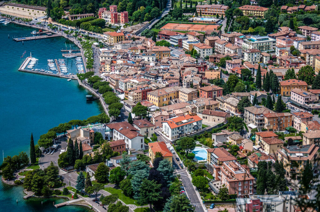 Garda Town seen from above - Rocca di Garda, Lake Garda, Italy - rossiwrites.com