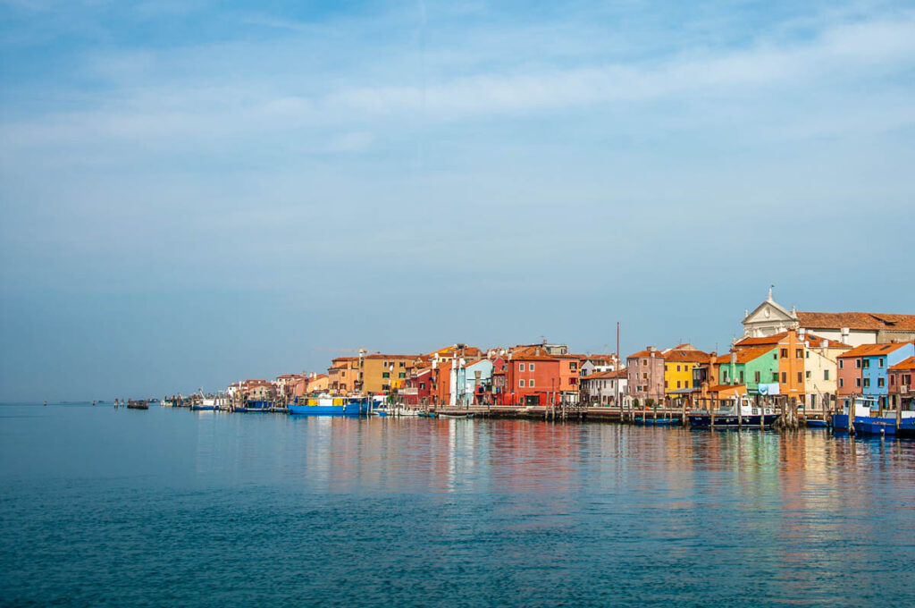 Pellestrina seen from the ferry arriving from Chioggia - Veneto, Italy - rossiwrites.com