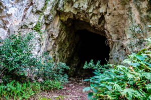 The entrance to a tunnel in the rocks - Rocca di Garda, Lake Garda, Italy - rossiwrites.com