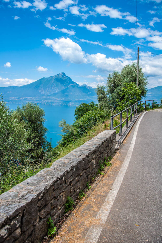The road leading from the car park to the village - Crero, Lake Garda, Veneto, Italy - rossiwrites.com