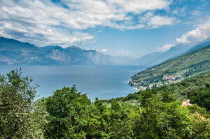 The view from the start of the hike to the Tibetan Bridge - Crero, Lake Garda, Veneto, Italy - rossiwrites.com
