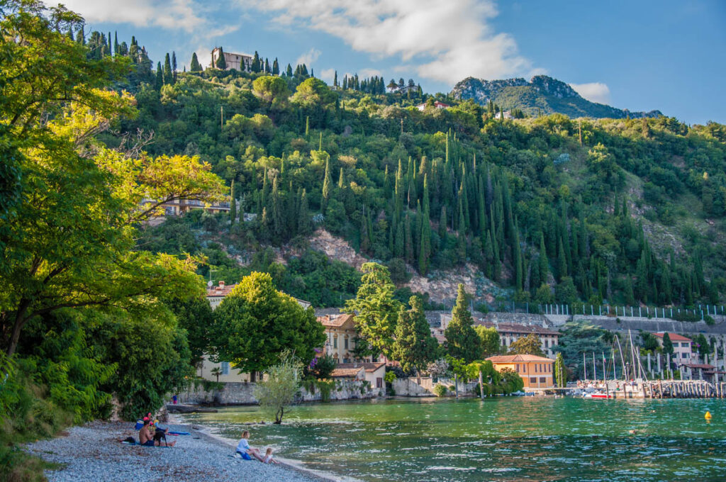 A view of the Lake Garda Bau Beach - Toscolano, Lombardy, Italy - rossiwrites.com
