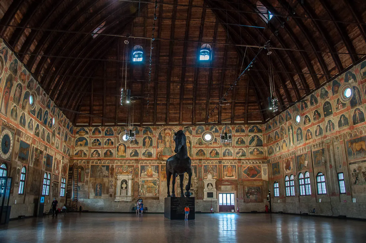 The Great Hall of Palazzo della Ragione - Padua, Veneto, Italy - rossiwrites.com