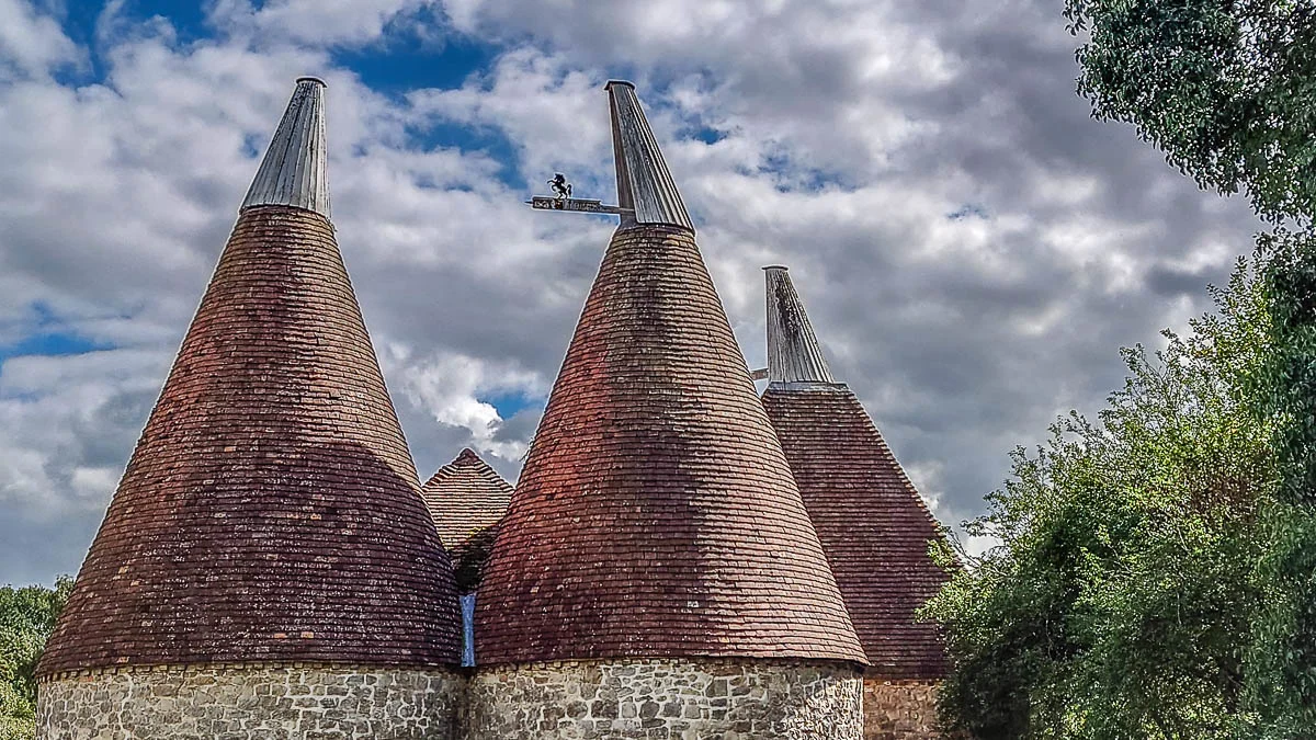 The kilns of the historic oast house - Kent Life - Maidstone, Kent, England - rossiwrites.com