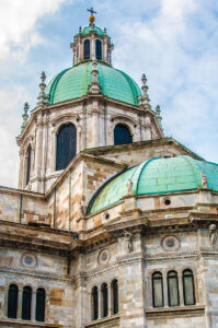 The domes of the Duomo - Como - Lake Como, Italy - rossiwrites.com