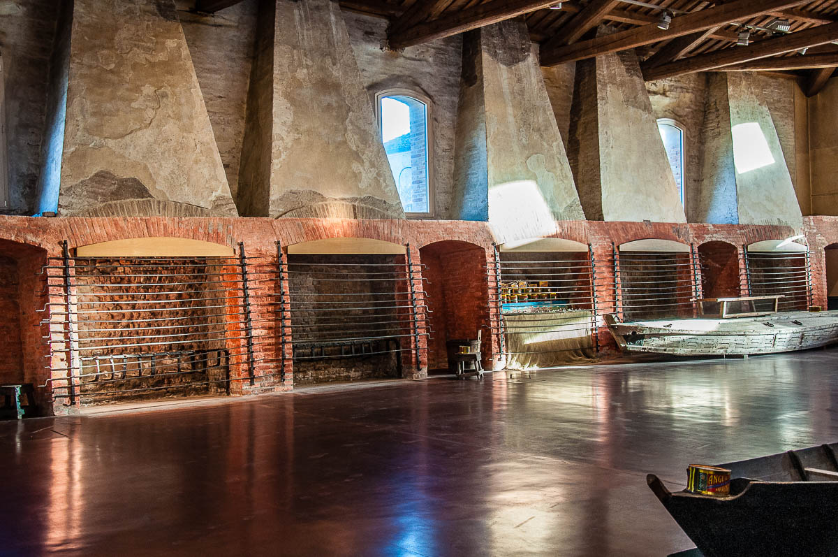 The historic fireplaces - Manifattura dei Marinati - Comacchio, Italy - rossiwrites.com