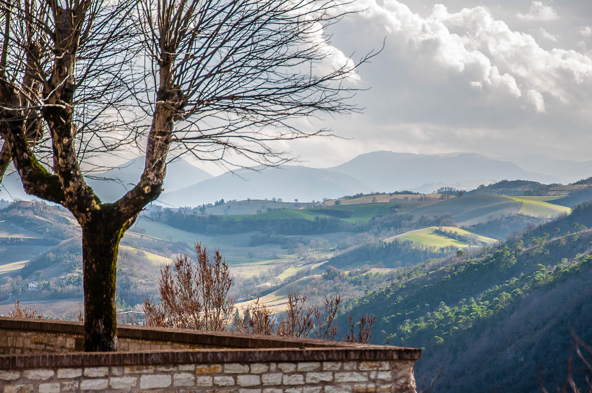 The view from the hilltop village of Genga - Frasassi Caves, Italy - rossiwrites.com