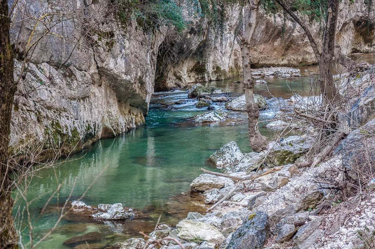 The River Sentino in the Gola della Rossa and Frasassi Regional Nature Park - Marche, Italy - rossiwrites.com