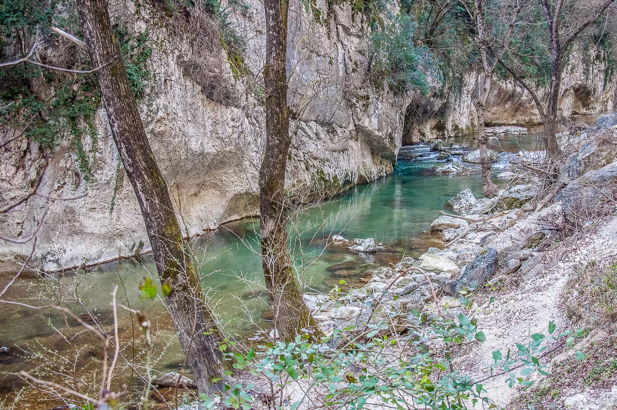The River Sentino - Frasassi Caves, Italy - rossiwrites.com