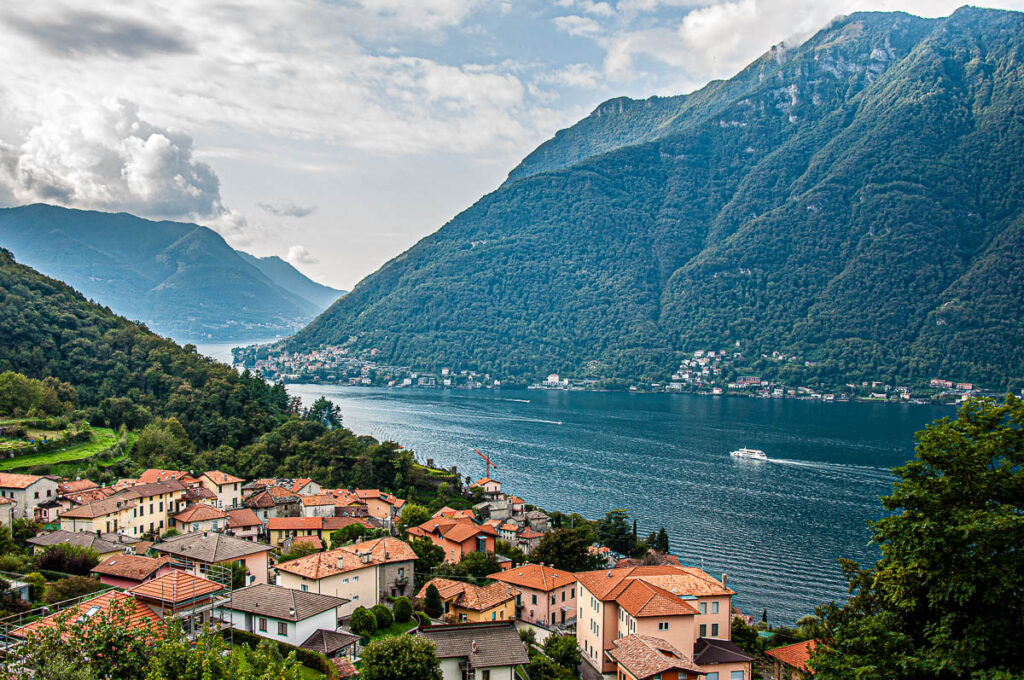 Panoramic view of Nesso - Lake Como, Italy - rossiwrites.com