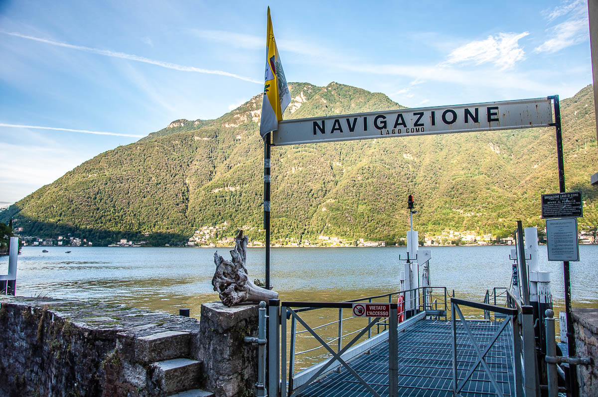 The ferry port - Nesso, Lake Como, Italy - rossiwrites.com