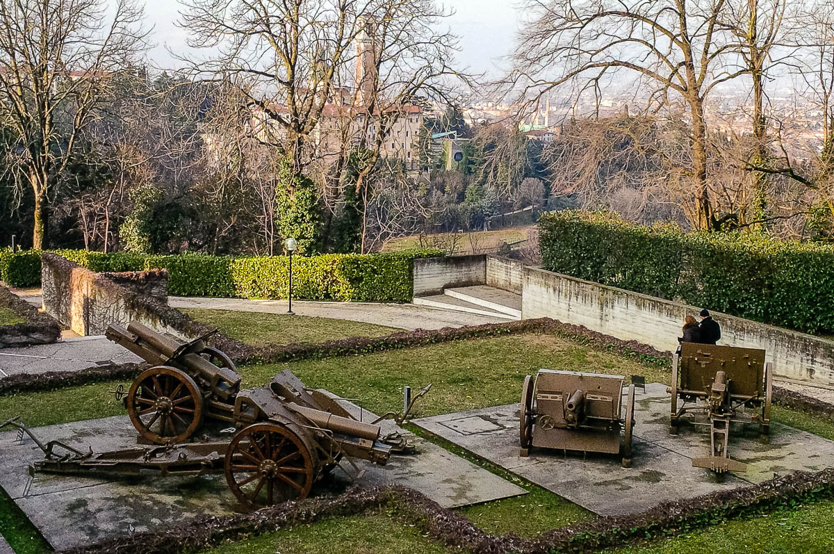 The garden with old cannons - Risorgimento and Resistance Museum in Vicenza - Veneto, Italy - rossiwrites.com