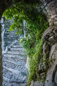 The tunnel leading to the Civera Bridge - Nesso, Lake Como, Italy - rossiwrites.com