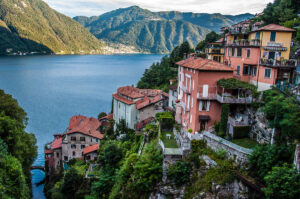 The village seen from above with the lake - Nesso - Lake Como, Italy - rossiwrites.com