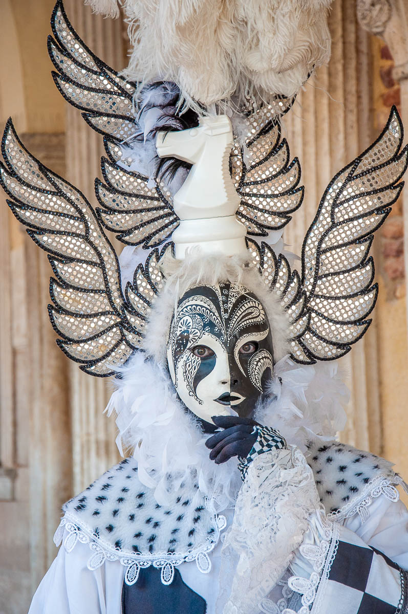 A beautiful chess mask - Venice, Italy - rossiwrites.com