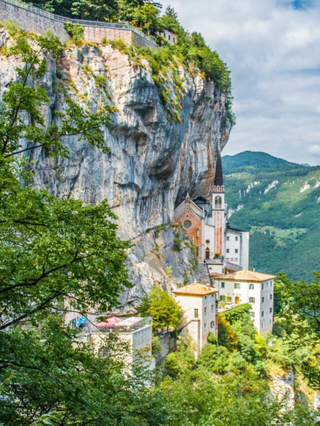 Sanctuary Madonna della Corona in Italy