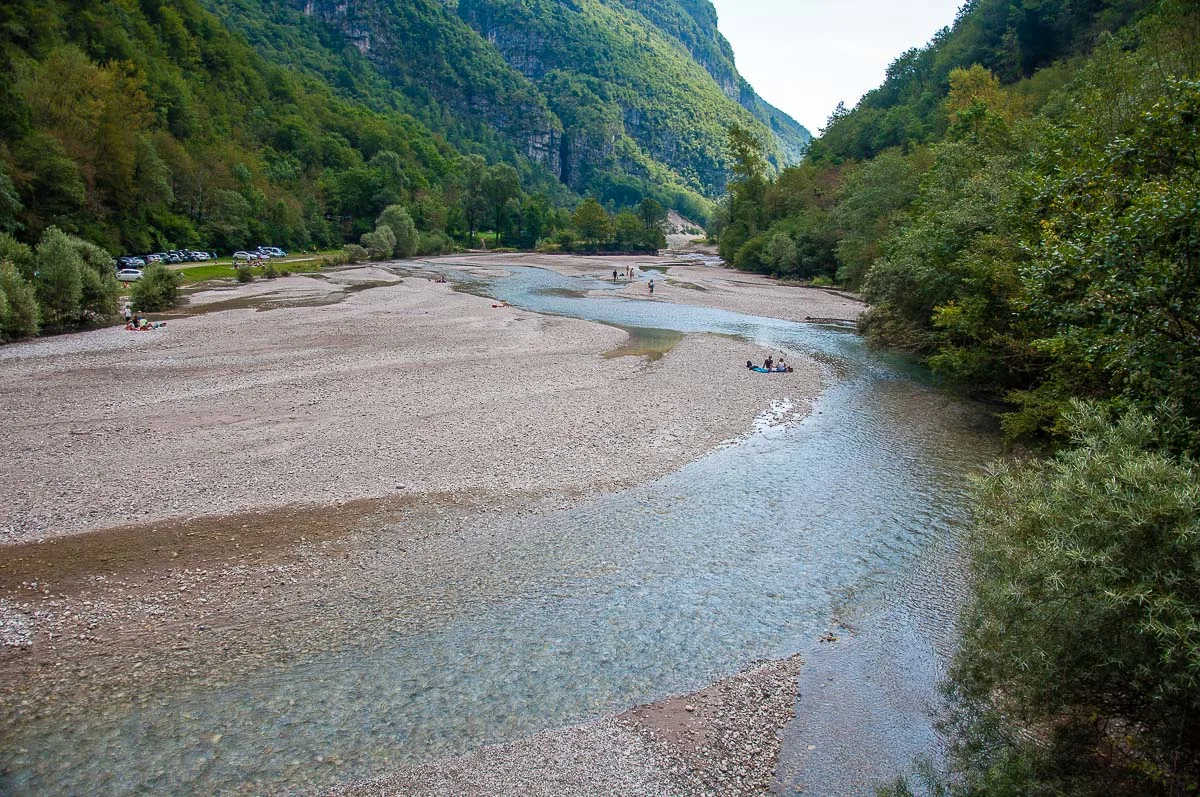 Panoramic view of the River Mis - Cadini del Brenton - Dolomites, Italy - rossiwrites.com