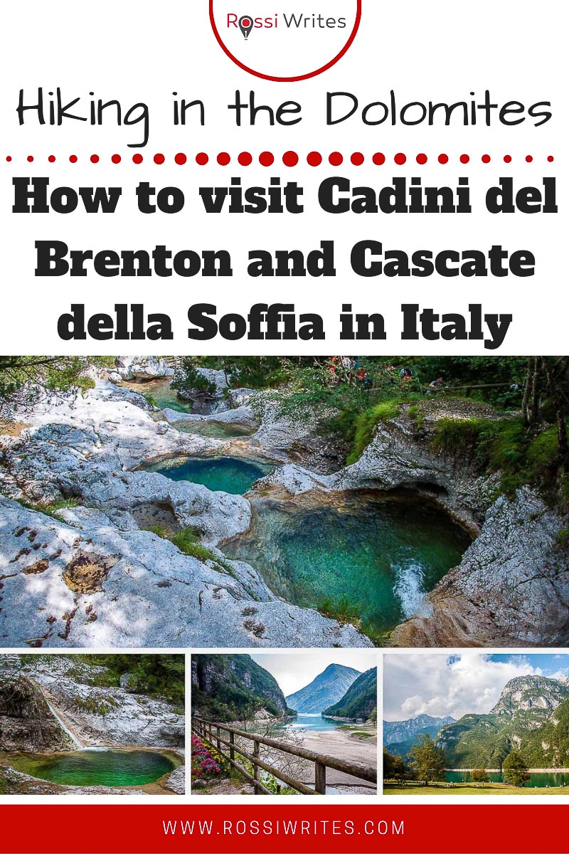 Pin Me - Cadini del Brenton and Cascate della Sofia - A Very Easy Hike Near Lake Mis in the Dolomites, Italy - rossiwrites.com