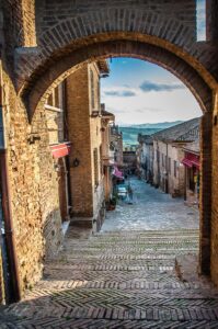 The open gate of the second circle of defensive walls - Gradara, Italy - rossiwrites.com