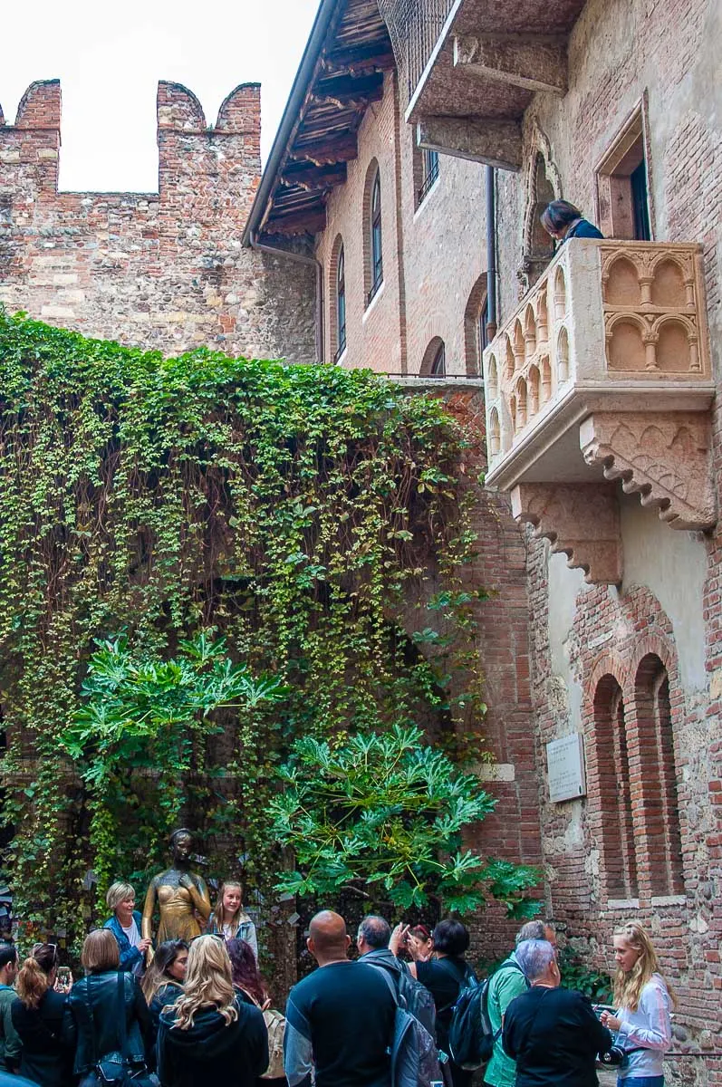 The courtyard of Juliet's House - Verona, Italy - rossiwrites.com