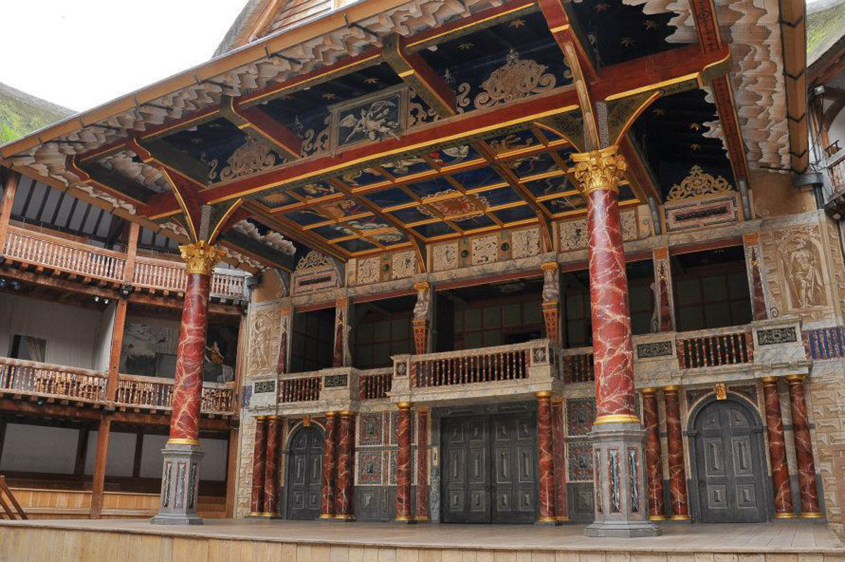 The stage of Shakespeare's Globe - London, England - rossiwrites.com