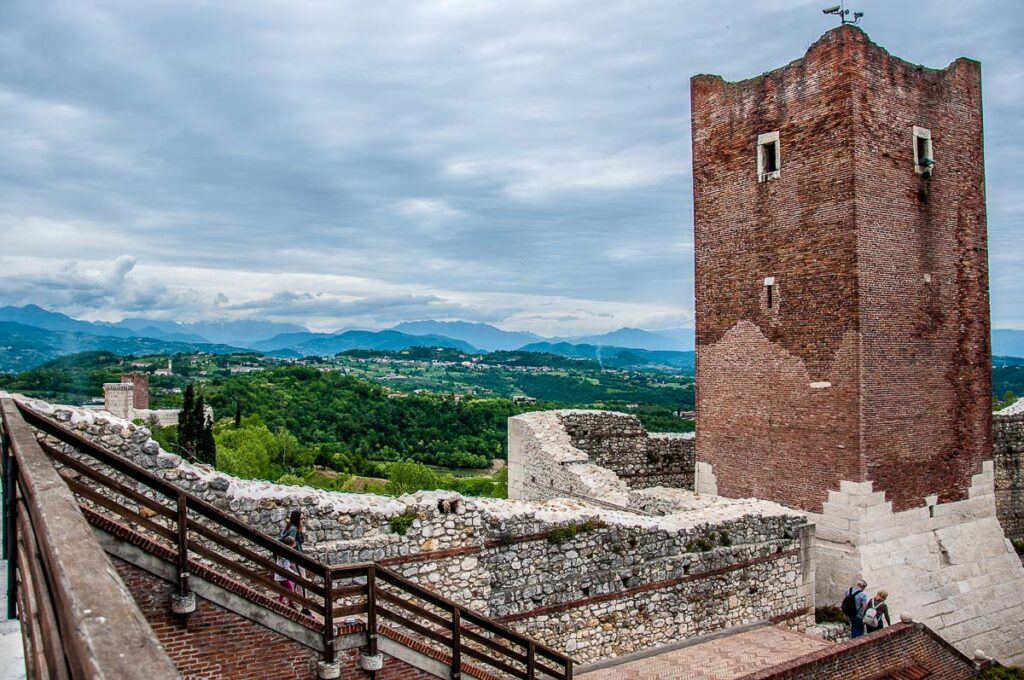The view from the top of Juliet's Castle - Montecchio Maggiore, Italy - rossiwrites.com