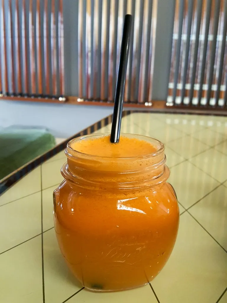 Freshly squeezed juice served in a local cafe - Padua, Italy - rossiwrites.com