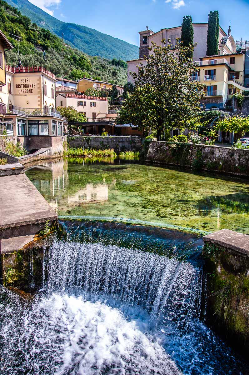 Italy's shortest river Aril in Cassone near Malcesine, Italy - rossiwrites.com