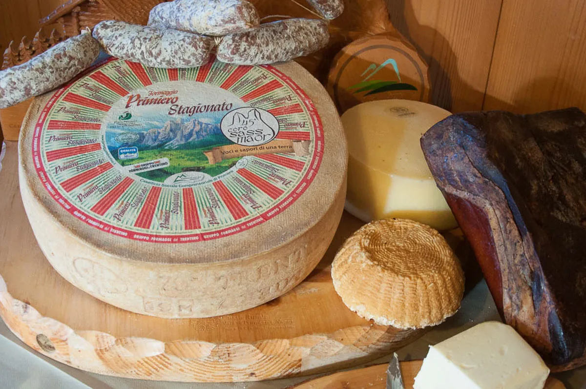 Local cheeses and cured meats - Trentino, Italy - rossiwrites.com