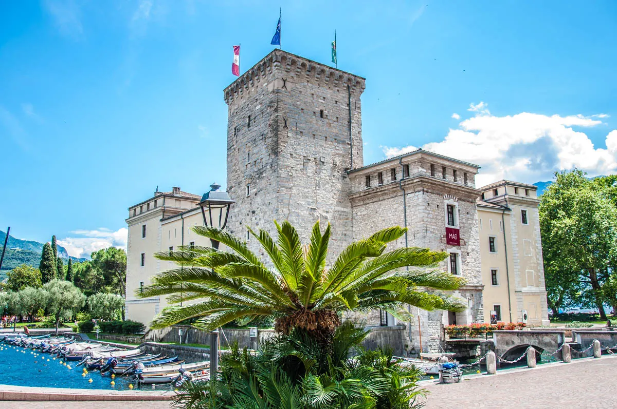The medieval fortress Rocca di Riva in the town of Riva del Garda - Lake Garda, Italy - rossiwrites.com