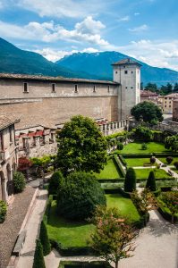 The courtyard of Buonconsiglio Castle in the city of Trento - Trentino, Italy - rossiwrites.com