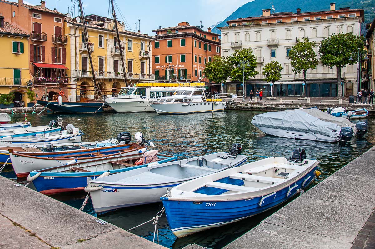 The harbour in the historic centre - Malcesine, Italy - rossiwrites.com