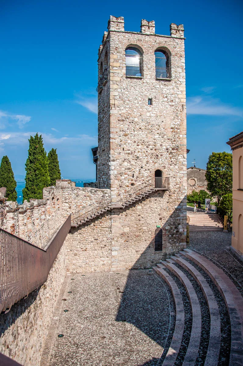 The tower of the medieval castle - Desenzano del Garda, Lombardy, Italy - rossiwrites.com