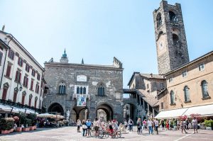 View of Piazza Vecchia - Bergamo Upper City, Lombardy, Italy - rossiwrites.com