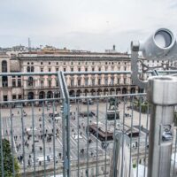 View of Piazza del Duomo from the rooftop of Galleria Vittorio Emanuele II - Milan, Italy - rossiwrites.com