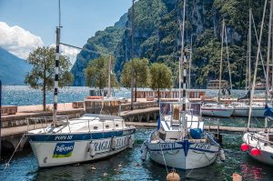 The boats of the sailing school Fraglia Vela Riva - Riva del Garda, Italy - rossiwrites.com