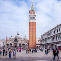 St. Mark's Square with St. Mark's Basilica and St. Mark's Belltower - Venice, Italy - rossiwrites.com