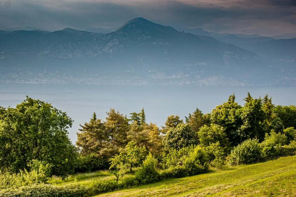 The view over Lake Garda from the hills around San Zeno di Montagna - Veneto, Italy - rossiwrites.com