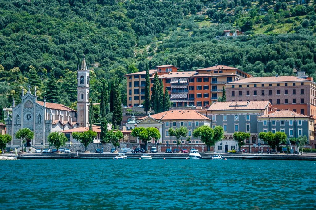 Waterside view of the town of Castelletto sul Garda on Lake Garda - Veneto, Italy - rossiwrites.com