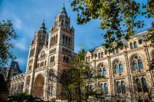 The facade of the Natural History Museum - London, England - rossiwrites.com