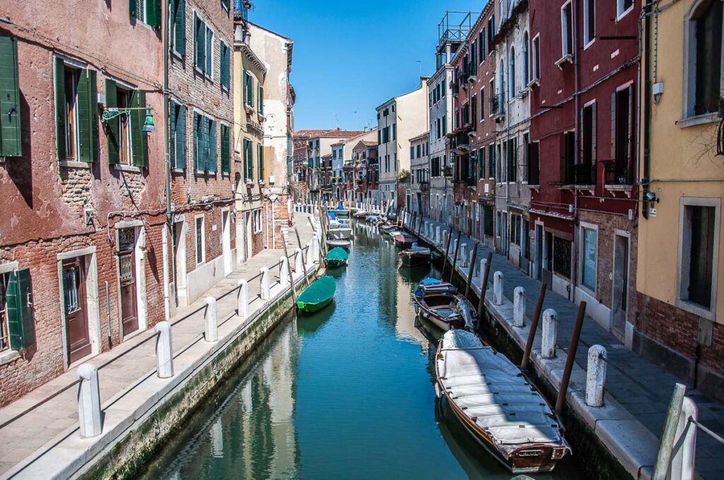 A Venetian canal flanked by two fondamente - Venice, Italy - rossiwrites.com