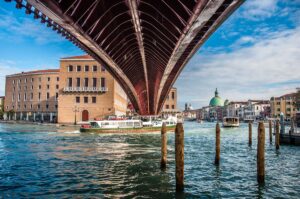 Ponte della Costituzione seen from underneath - Venice, Italy - rossiwrites.com