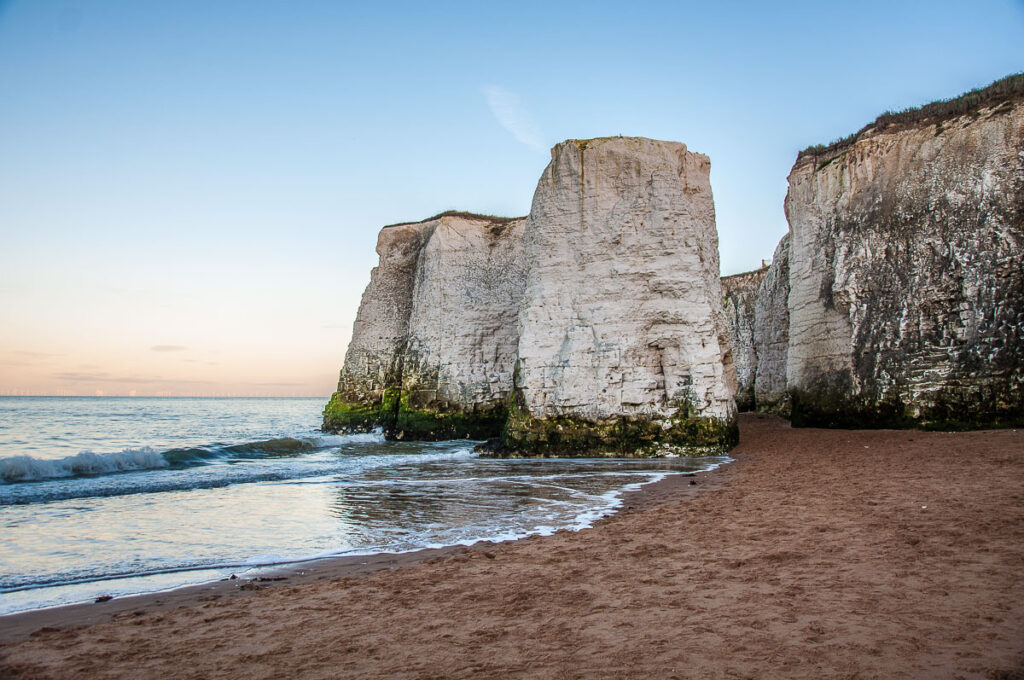 Chalk Stacks on Botany Bay - Kent, England - rossiwrites.com