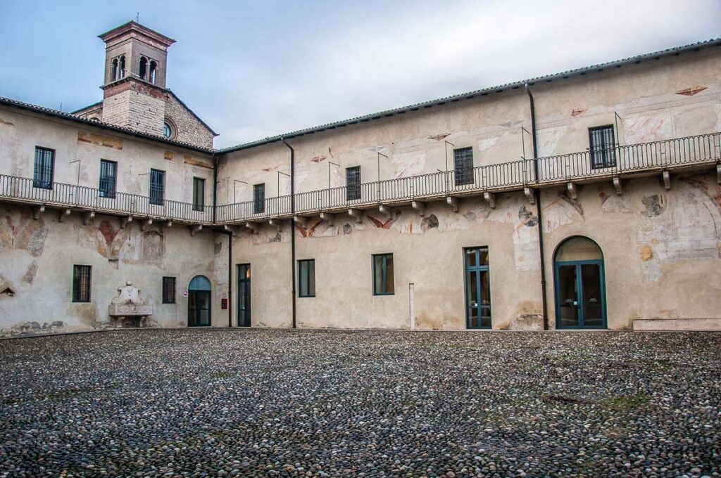 Courtyard of the Santa Giulia Museum Complex - Brescia, Italy - rossiwrites.com