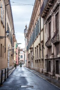 Street in the historic centre - Brescia, Italy - rossiwrites.com