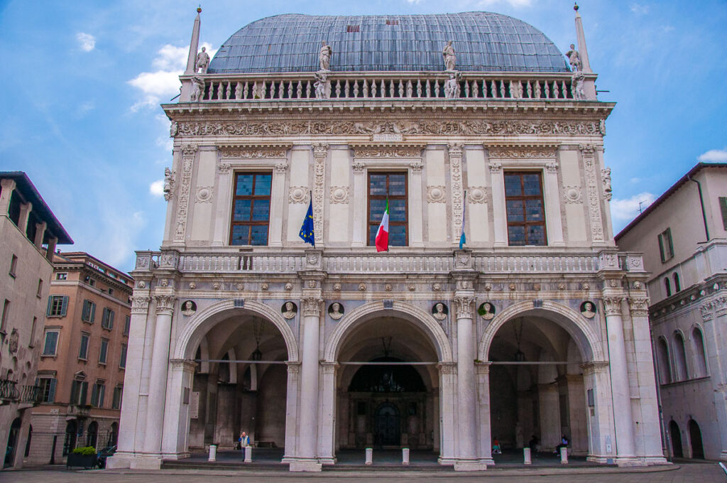 The Renaissance Loggia on Piazza della Loggia - Brescia, Italy - rossiwrites.com